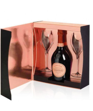 Laurent Perrier Champagne Cuvée Rosé Cofanetto con 2 Calici - 