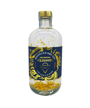 Gin Aquamaris Gold Edition Distilled Dry Gin con Acqua di Mare - 