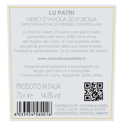 Baglio del Cristo di Campobello Lu Patri 2021