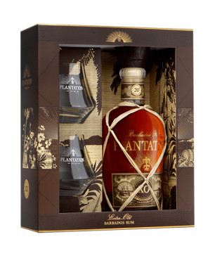 Rum Plantation XO Glass Pack (Confezione con 2 Bicchieri Omaggio)